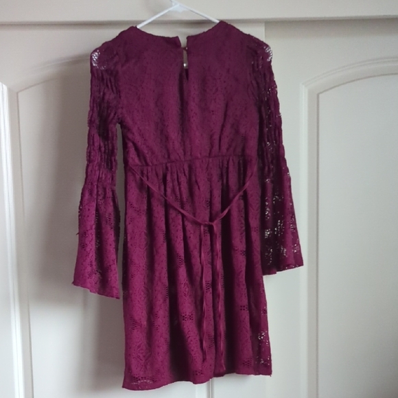 Speechless Kids Dress in Rich Purple Lace - Picture 2 of 5